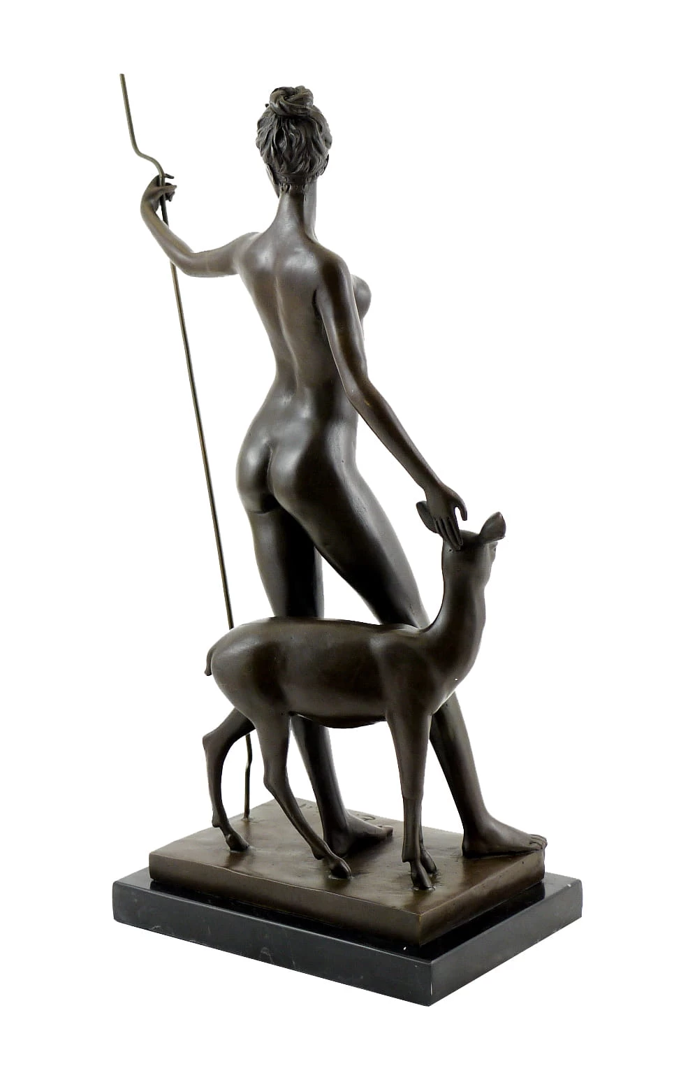 Bronze Sculpture By Edward McCartan - Diana And Doe - Signed 3 Bronze Sculpture By Edward McCartan - Diana And Doe - Signed - Image 3