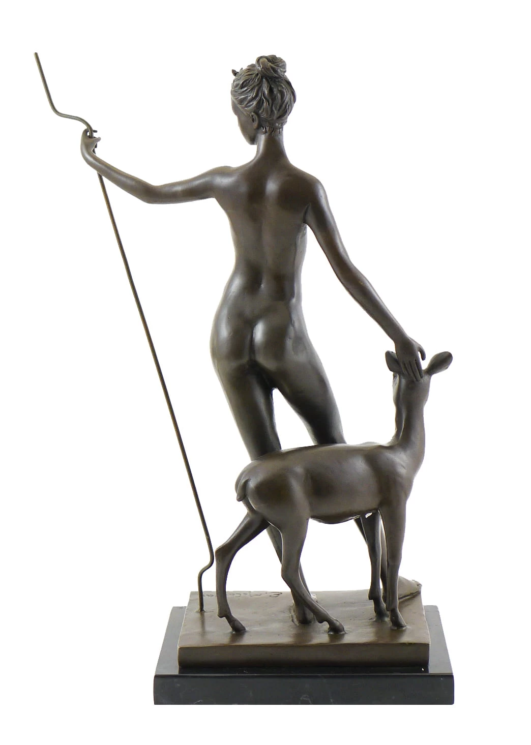Bronze Sculpture By Edward McCartan - Diana And Doe - Signed 4 Bronze Sculpture By Edward McCartan - Diana And Doe - Signed - Image 4