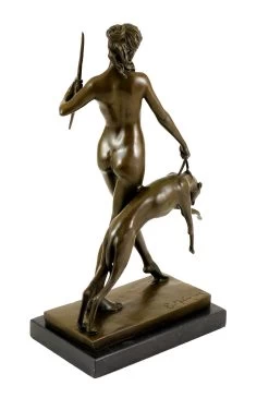 Bronze Sculpture - Diana And Hound - Sign. Edward McCartan -Salvador Dali Shop 580 359300b6f3d798