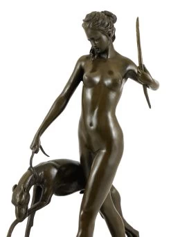 Bronze Sculpture - Diana And Hound - Sign. Edward McCartan -Salvador Dali Shop 580 659300b6f8ccf7