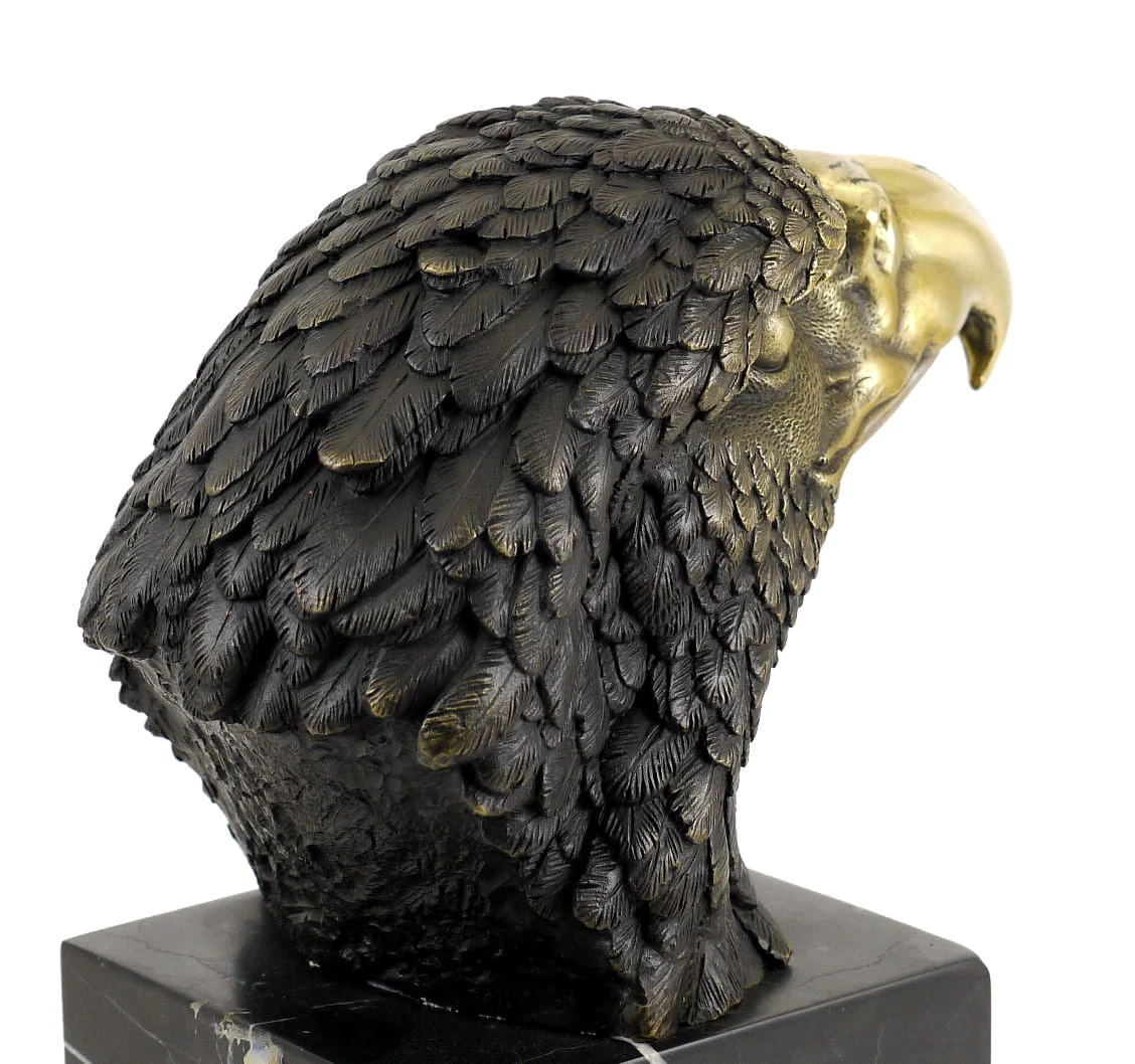 Animal Figure - Eagle On Marble - Signed By Milo - Real Bronze 5 Animal Figure - Eagle On Marble - Signed By Milo - Real Bronze - Image 5