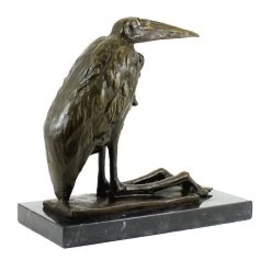 Bronze Bird By Rembrandt Bugatti - Marabou Stork - Signed -Salvador Dali Shop 582 459300b70a6883