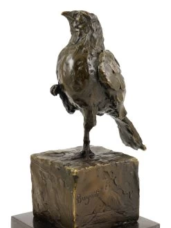 Bronze Sculpture On Marble - Proud Bird - Rembrandt Bugatti