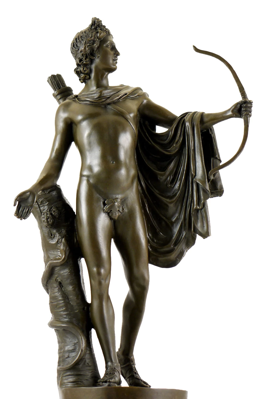 Antique Bronze Sculpture - Apollo Belvedere - By Leochares 2 Antique Bronze Sculpture - Apollo Belvedere - By Leochares - Image 2