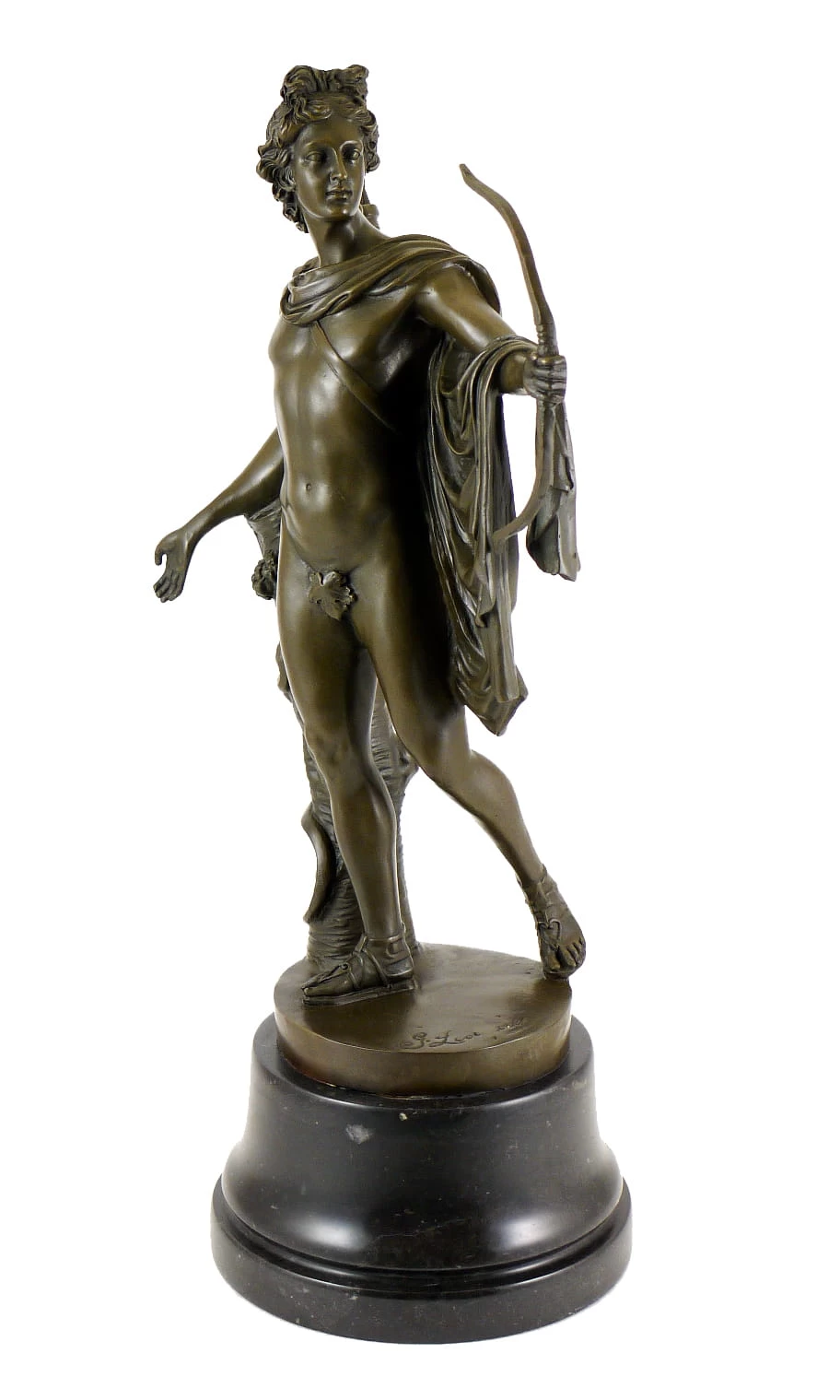 Antique Bronze Sculpture - Apollo Belvedere - By Leochares 3 Antique Bronze Sculpture - Apollo Belvedere - By Leochares - Image 3