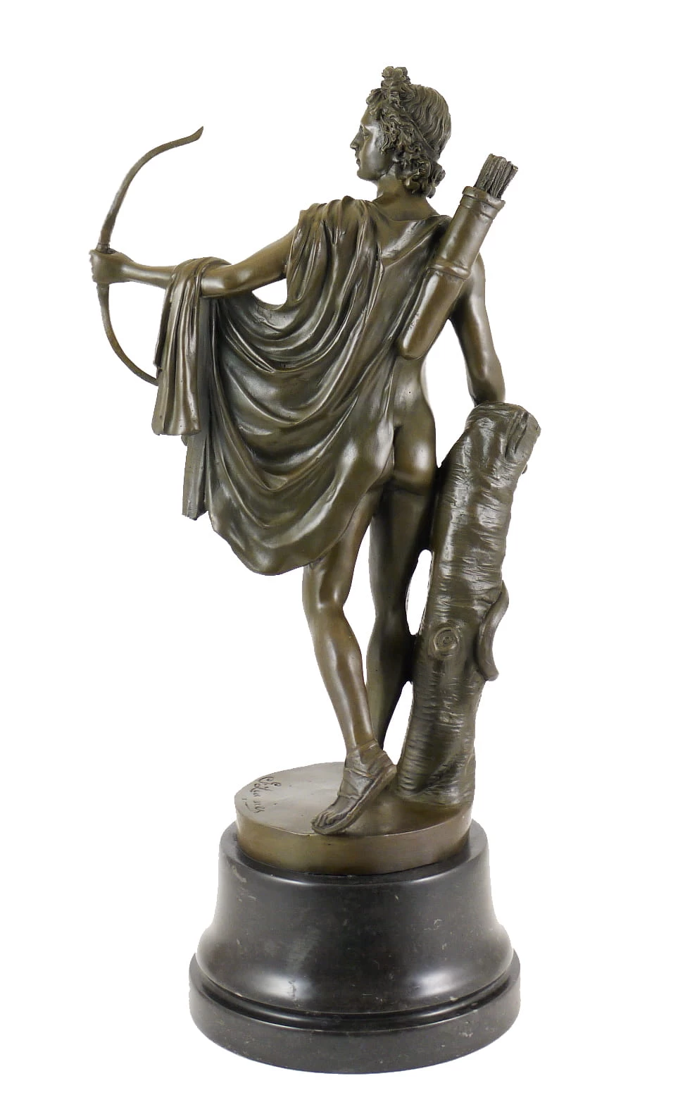 Antique Bronze Sculpture - Apollo Belvedere - By Leochares 4 Antique Bronze Sculpture - Apollo Belvedere - By Leochares - Image 4