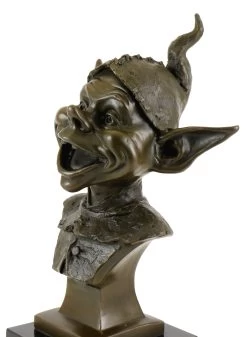 Bronze Head Of Garden Gnomes - Signed By Juno - Marble Base -Salvador Dali Shop 587 359300b73d829b