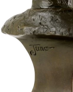 Bronze Head Of Garden Gnomes - Signed By Juno - Marble Base -Salvador Dali Shop 587 659300b7430833