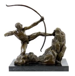 Bronze Sculpture - Heracles The Archer (Bourdelle) - Sign. Juno