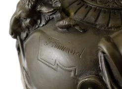 Vase On Marble Base - Real Bronze - Signed By Fammand -Salvador Dali Shop 592 559300b7e358cf