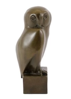 Animal Sculpture - Owl - Sign. François Pompon - Real Bronze