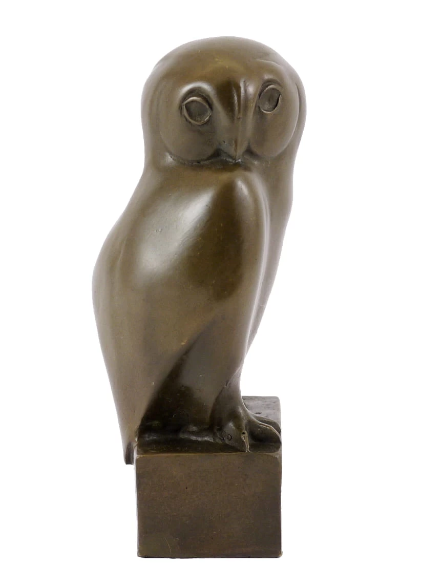 Animal Sculpture - Owl - Sign. François Pompon - Real Bronze 1 Animal Sculpture - Owl - Sign. François Pompon - Real Bronze
