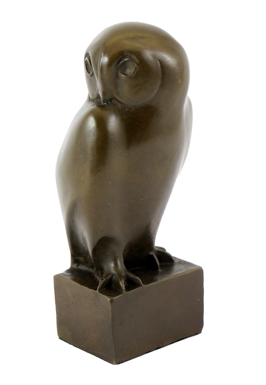 Animal Sculpture - Owl - Sign. François Pompon - Real Bronze 2 Animal Sculpture - Owl - Sign. François Pompon - Real Bronze - Image 2