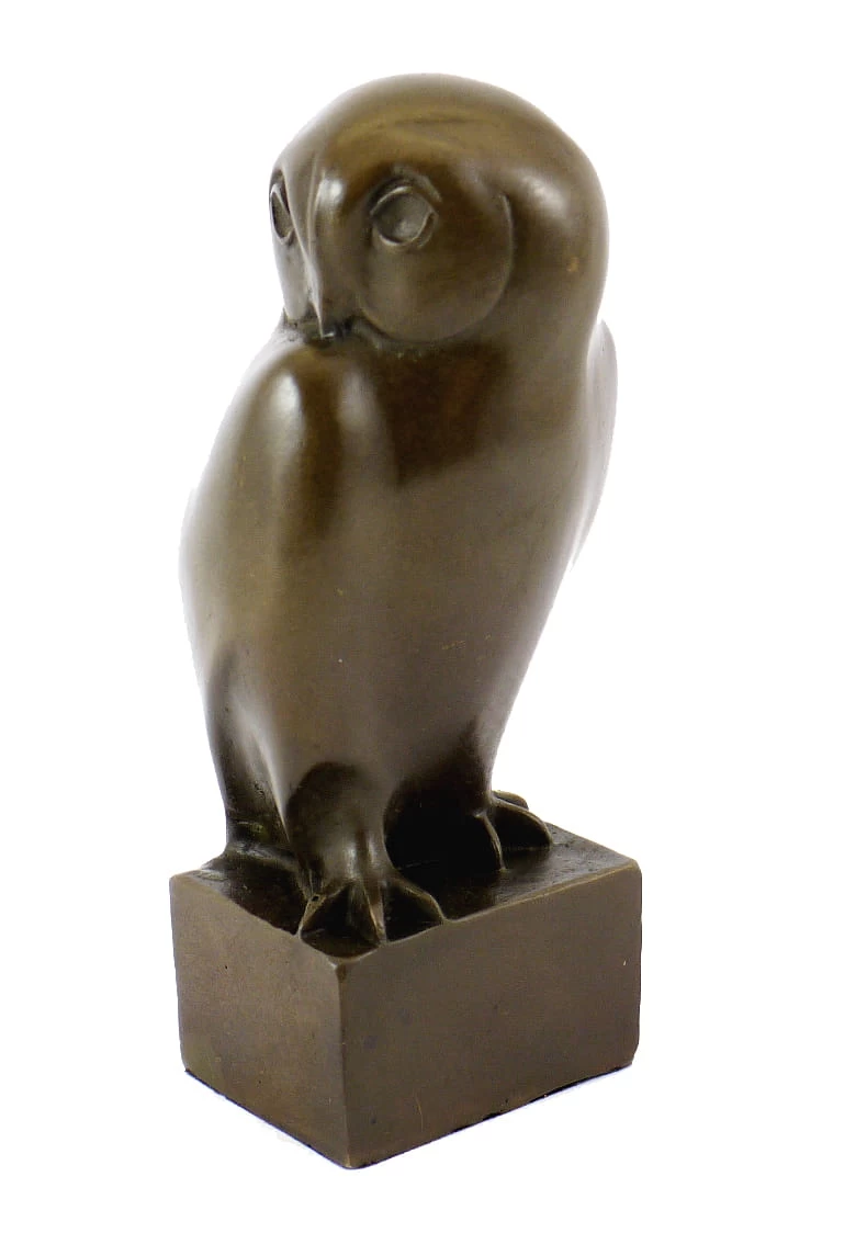 Animal Sculpture - Owl - Sign. François Pompon - Real Bronze 5 Animal Sculpture - Owl - Sign. François Pompon - Real Bronze - Image 5