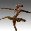 Art Deco Bronze "The Amazon" On Marble By Pierre Le Faguays