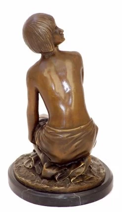 Art Deco Bronze Sculpture - Nude Aspasie Signed A.Gennarelli -Salvador Dali Shop 5 359300a0f0b12b
