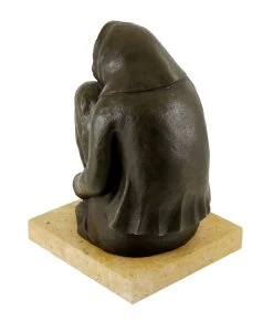 Modern Bronze Figure - Freezing Crone (1937) - Ernst Barlach -Salvador Dali Shop 602 659300b83147b4