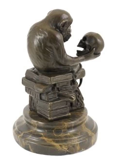 Bronze Statue - Ape With Skull - Wolfgang Hugo Rheinhold -Salvador Dali Shop 604 559300b8469b97