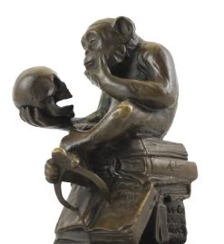 Bronze Statue - Ape With Skull - Wolfgang Hugo Rheinhold -Salvador Dali Shop 604 7