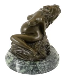 Modern Bronze Sculpture - Pregnant Woman - Sign. Milo -Salvador Dali Shop 605 359300b84d7933