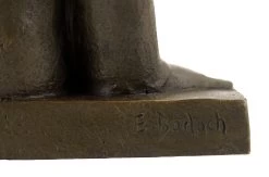 Bronze Figure - Russian Beggar Woman With Bowl - Ernst Barlach 12 Bronze Figure - Russian Beggar Woman With Bowl - Ernst Barlach -Salvador Dali Shop 606 659300b85dd64b