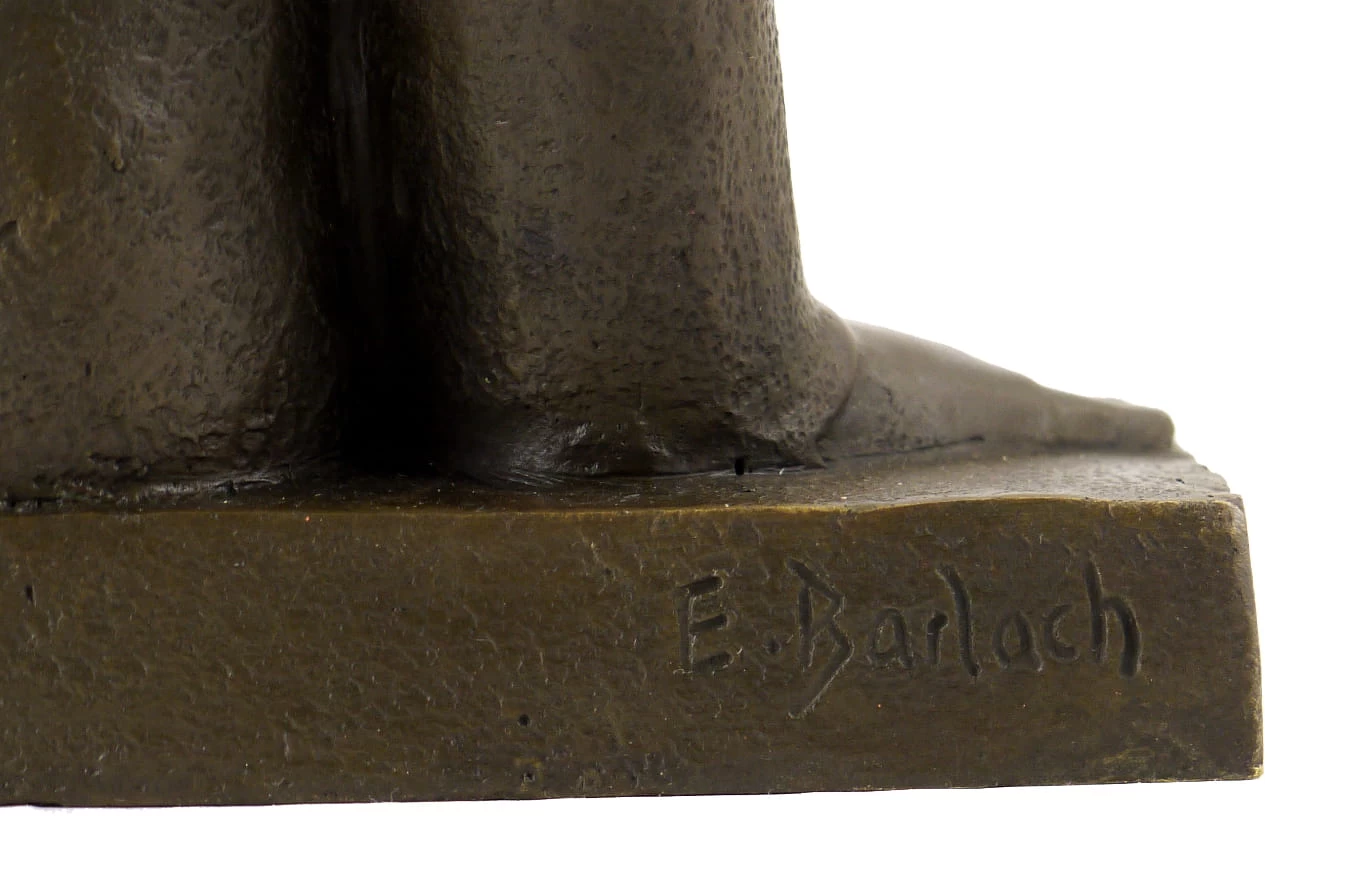 Bronze Figure - Russian Beggar Woman With Bowl - Ernst Barlach 6 Bronze Figure - Russian Beggar Woman With Bowl - Ernst Barlach - Image 6