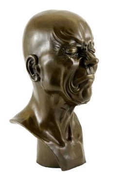 Bizarre Bronze Bust - Head With Narrowed Eyes - Messerschmidt -Salvador Dali Shop 610 459300b88a4ea7