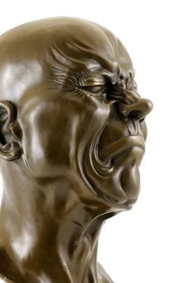 Bizarre Bronze Bust - Head With Narrowed Eyes - Messerschmidt -Salvador Dali Shop 610 559300b88bd911