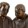 Bronze Sculpture - Reading Monks (1932) - Sign. Ernst Barlach