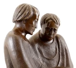 Bronze Sculpture - Reading Monks (1932) - Sign. Ernst Barlach -Salvador Dali Shop 613 359300b89711b4