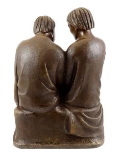 Bronze Sculpture - Reading Monks (1932) - Sign. Ernst Barlach -Salvador Dali Shop 613 7