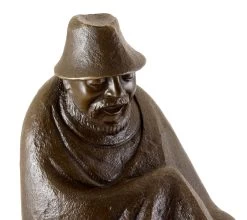 Bronze Figure - Hilarious Monopod (1934) - Sign. Ernst Barlach