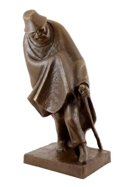 Bronze Figure - Hilarious Monopod (1934) - Sign. Ernst Barlach -Salvador Dali Shop 614 359300b8aea294