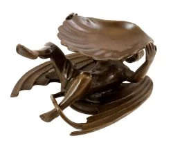 Devil With Mussel Shell, Vienna Bronze, With Bergmann Stamp