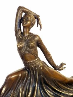 Art Deco Bronze Dancer, Signed Chiparus On Marblebase -Salvador Dali Shop 61 359300a2a41b0b