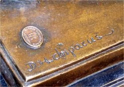 Art Deco Bronze Dancer, Signed Chiparus On Marblebase -Salvador Dali Shop 61 559300a2a6a33c