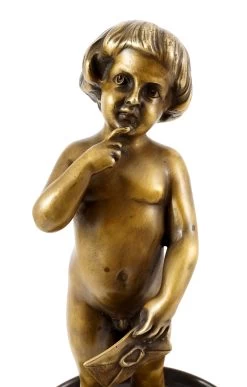 Naked Child On Business Cards Shell - Vienna Bronze, Bergmann