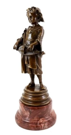 Young Girl Making Music - Vienna Bronze, Bergmann Stamp