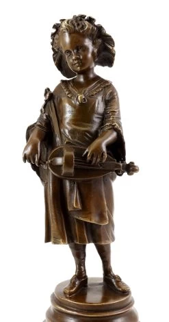 Young Girl Making Music - Vienna Bronze, Bergmann Stamp -Salvador Dali Shop 623 659300b92c0c20