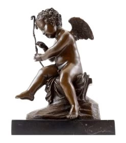 Bronze Figure - Cupid Stringing His Bow - Sign. Charles Louchet -Salvador Dali Shop 625 7