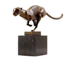 Animal Sculpture - Cheetah - High-grade Bronze - Sign. Milo -Salvador Dali Shop 628 559300b9635337