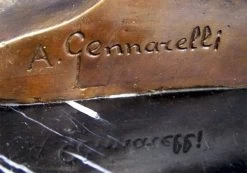 Art Deco Bronze "Towards Destiny" Signed A.Gennarelli -Salvador Dali Shop 62 559300a2ad716d