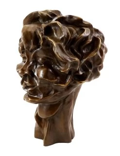 Cubistic Bronze Head - Viki (1912/13) - Sign. Otto Gutfreund -Salvador Dali Shop 630 359300b97b1ae7