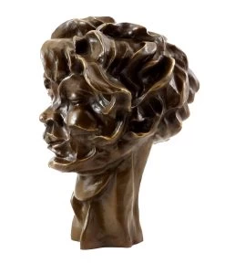 Cubistic Bronze Head - Viki (1912/13) - Sign. Otto Gutfreund -Salvador Dali Shop 630 8