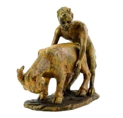 Faun With Goat - Vienna Bronze - Bergmann Stamp, 2-piece -Salvador Dali Shop 632 6