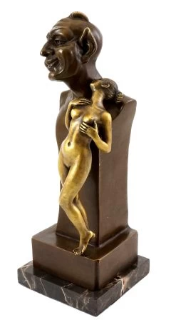 Devil Bust With Virgin - Vienna Bronze - Bergmann Stamp 12 Devil Bust With Virgin - Vienna Bronze - Bergmann Stamp -Salvador Dali Shop 633 659300b9a9ceab