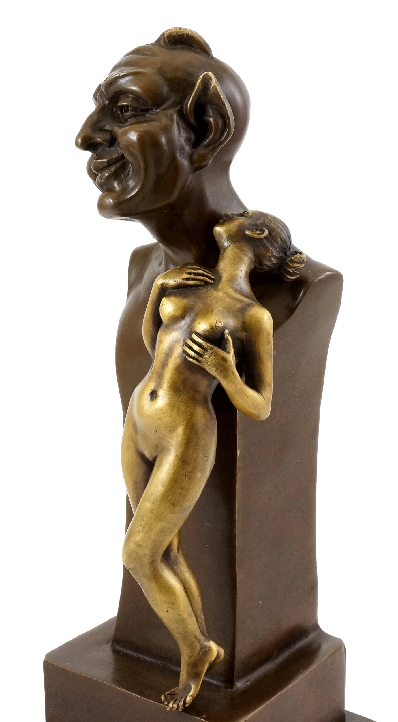 Devil Bust With Virgin - Vienna Bronze - Bergmann Stamp 7 Devil Bust With Virgin - Vienna Bronze - Bergmann Stamp - Image 7