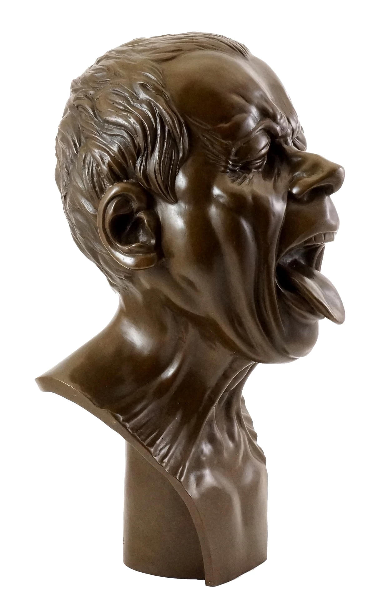 Bronze Head With A Stretched Out Tongue - F. X. Messerschmidt 3 Bronze Head With A Stretched Out Tongue - F. X. Messerschmidt - Image 3
