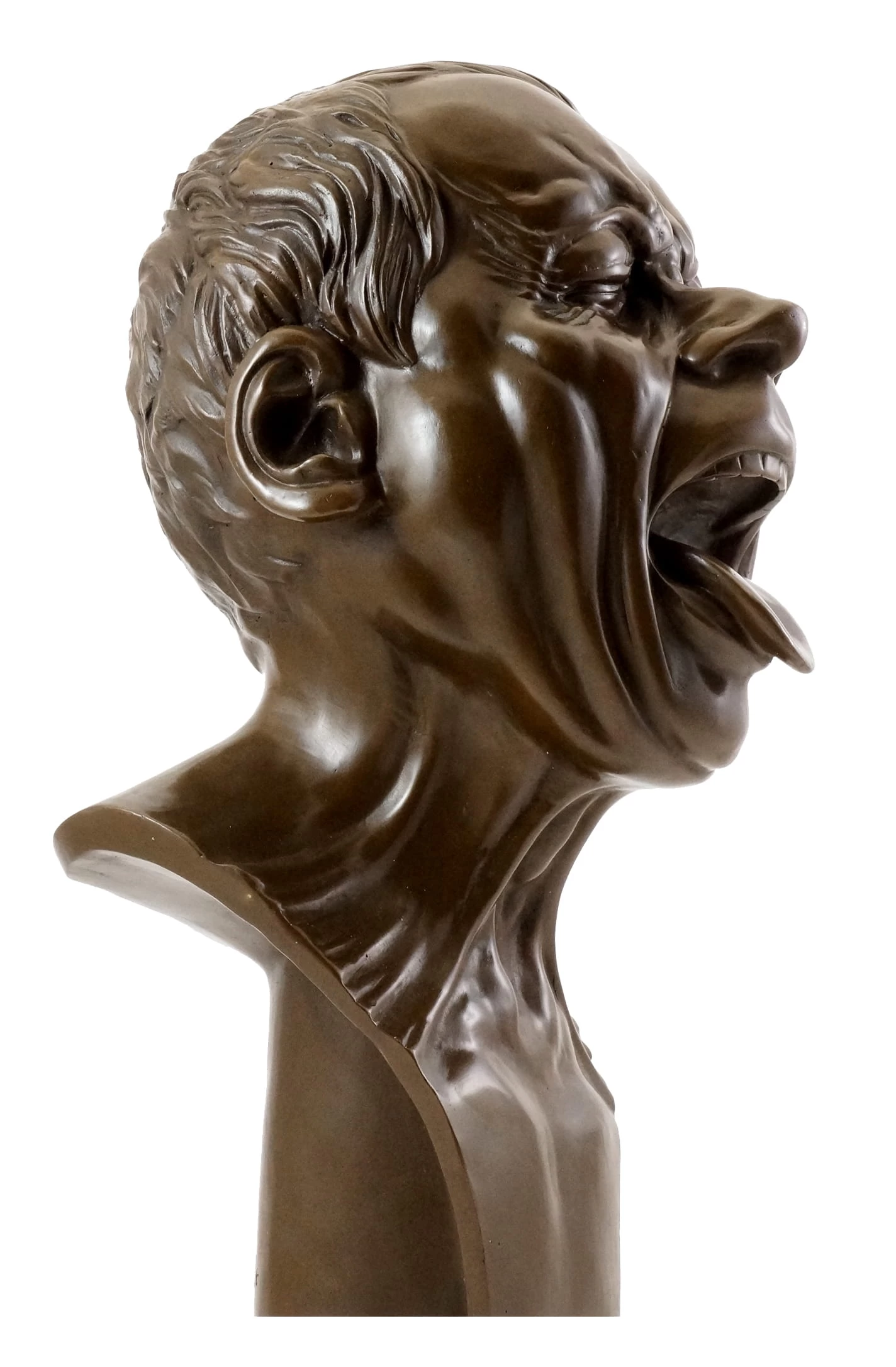 Bronze Head With A Stretched Out Tongue - F. X. Messerschmidt 4 Bronze Head With A Stretched Out Tongue - F. X. Messerschmidt - Image 4
