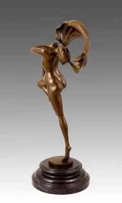 Beautiful Art Nouveau Nude Bronze Dancer From F. Pompon -Salvador Dali Shop 636 359300b9c771e4